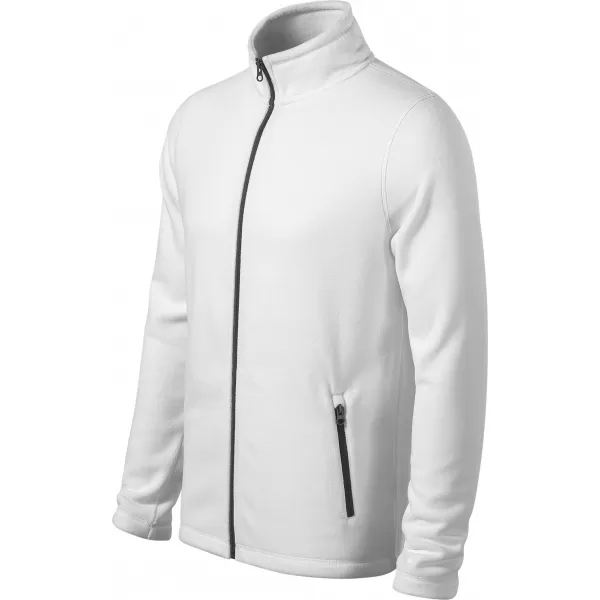  Pánská micro fleece mikina MALFINI FACTOR 852 BÍLÁ 