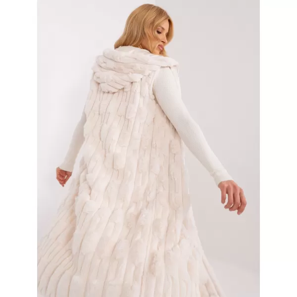  Dámská vesta WOOL FASHION ITALIA AT-KZ-2368-1.06 ECRU 