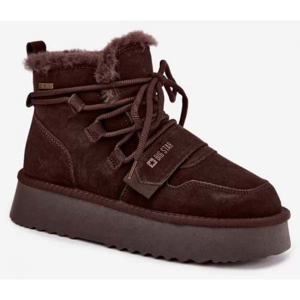  Dámské sněhule BIG STAR SHOES UU274316 BROWN/BEIGE SHADOWS 