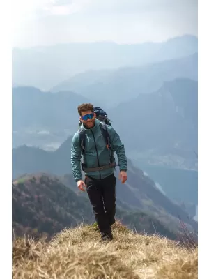 Pánská nepromokavá softshellová bunda NORDBLANC EXPEDITIOUS NBSSM8323 ZELENÁ