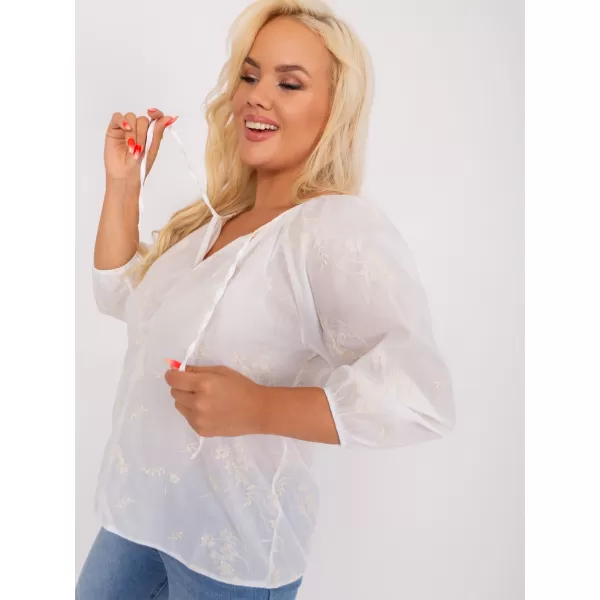  Dámská halenka LAKERTA LK-BZ-509324.50P WHITE-BEIGE 