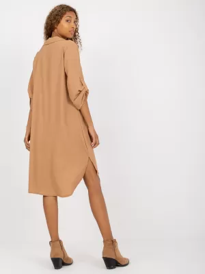 Dámské šaty ITALY MODA DHJ-SK-16328.33 CAMEL
