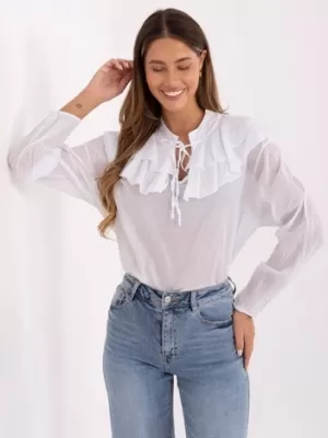 Dámská halenka ITALY MODA MI-BZ-92335.56 WHITE