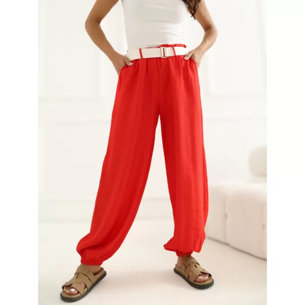 Dámské kalhoty RUE PARIS IT-SP-10368.34 RED 