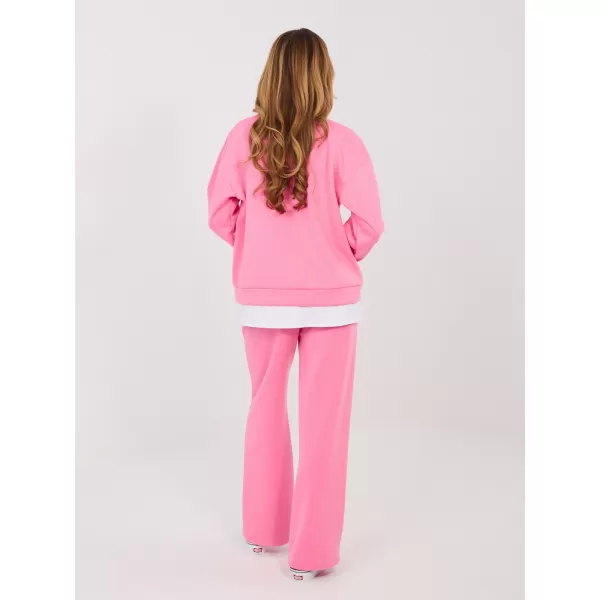  Dámská tepláková souprava RUE PARIS IT-KMPL-22230.64 DARK PINK 