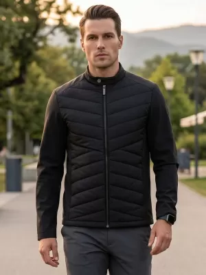 Pánská hybridní bunda MALFINI PREMIUM CROSS 555 ČERNÁ