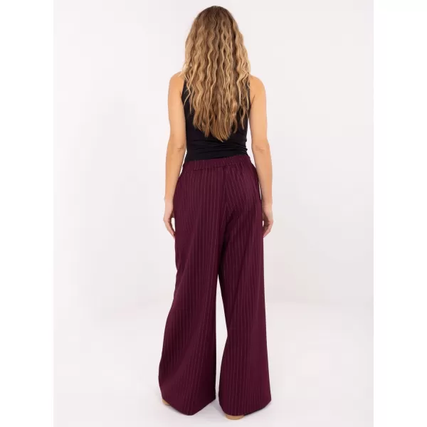  Dámské kalhoty RUE PARIS IT-SP-FL9787.85 BURGUNDY 