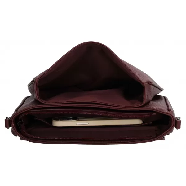  Kabelka Charm London Mulberry street W00404 Bordeaux red BORDEAUX RED 