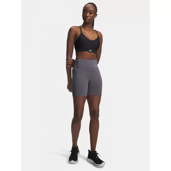  Dámské kraťasy UNDER ARMOUR UA VELOCITI 6IN FITTED SHORT 6009498-025 ŠEDÁ 