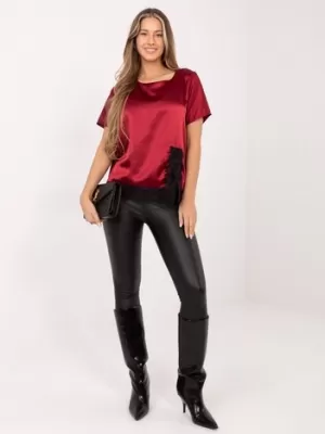 Dámská halenka ITALY MODA MI-BZ-3297.28 BURGUNDY
