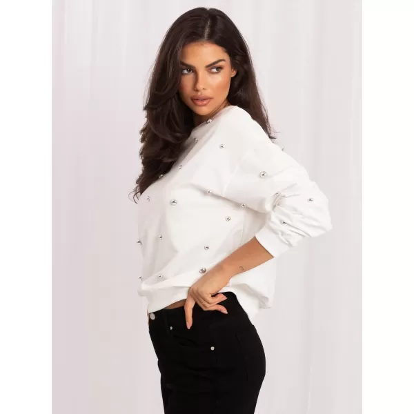  Dámská mikina ITALY MODA IR-BL-R2697.04P ECRU 