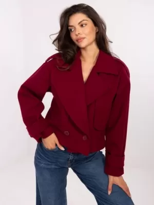 Dámská bunda RUE PARIS IT-KR-A9558.62 BURGUNDY