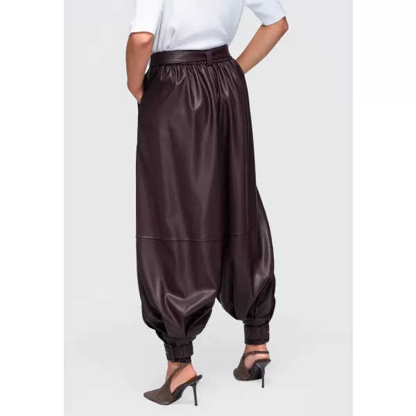  Dámské kalhoty OMBRE OW-PA-E0022 BURGUNDY 