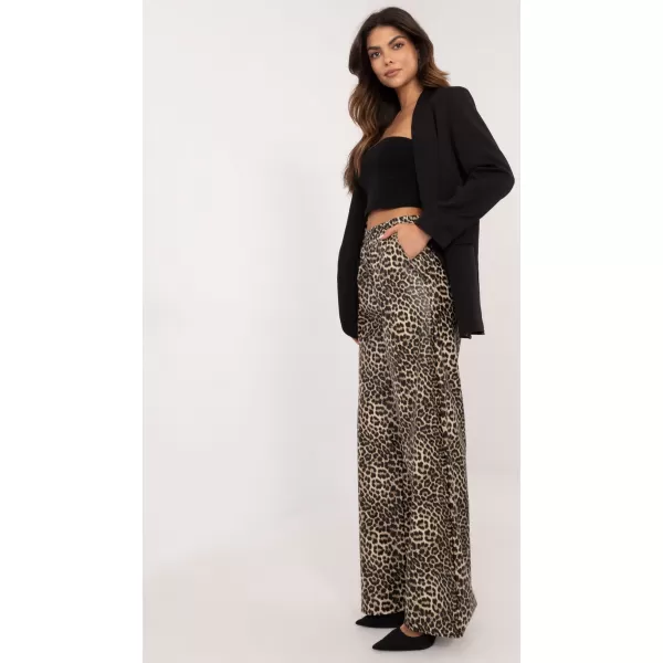  Dámské kalhoty LAKERTA LK-SP-509799.38 BLACK AND BEIGE 