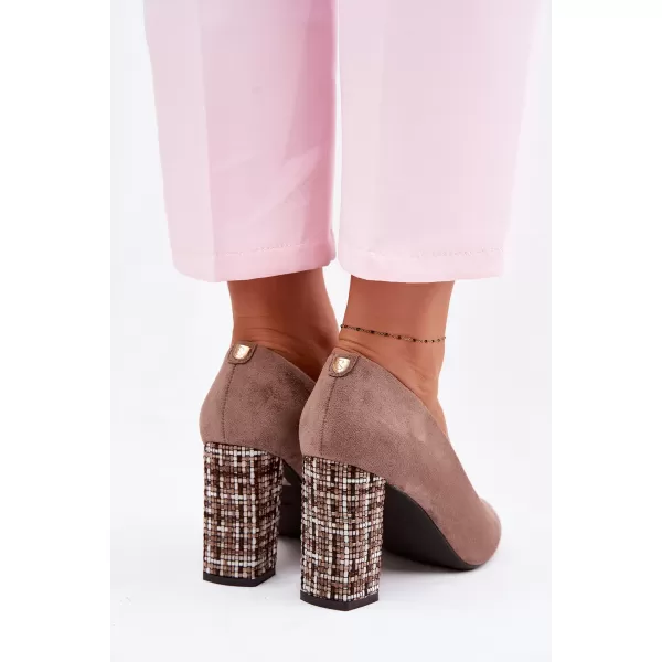  Dámské lodičky SERGIO LEONE PB216 LIGHT BROWN 