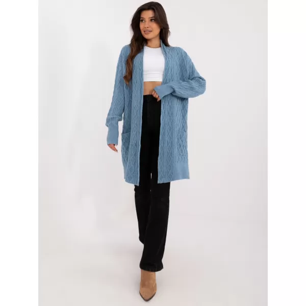  Dámský kardigan WOOL FASHION ITALIA AT-SW-2366.61 BLUE 
