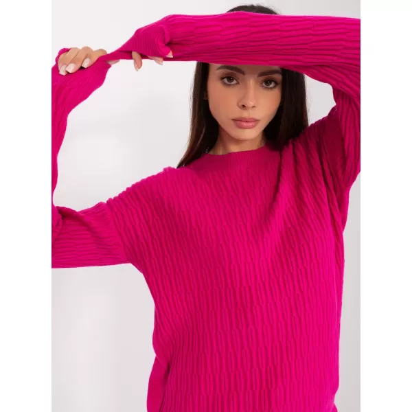  Dámský svetr WOOL FASHION ITALIA AT-SW-2338.14P FUCHSIA 