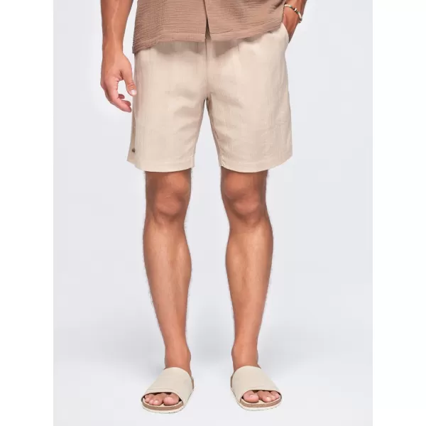  Pánské kraťasy OMBRE OM-SRCS-0209 LIGHT BROWN 