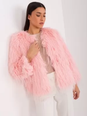 Dámská bunda WOOL FASHION ITALIA AT-KR-2359.96P BRIGHT PINK