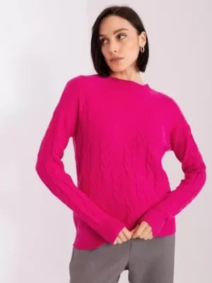 Dámský svetr WOOL FASHION ITALIA AT-SW-2340.10 FUCHSIA