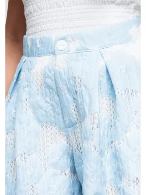 Dámské kraťasy OMBRE OW-ST-E0015 LIGHT BLUE