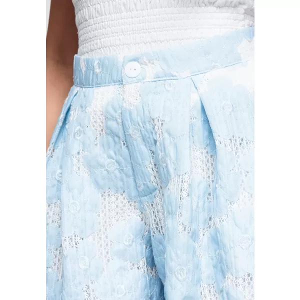  Dámské kraťasy OMBRE OW-ST-E0015 LIGHT BLUE 
