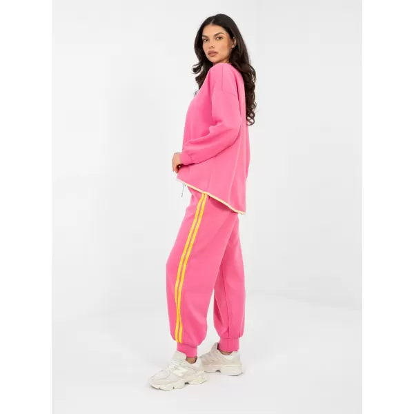  Dámská tepláková souprava RUE PARIS IT-KMPL-22216.75 DARK PINK 