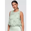 Dámská blůza OMBRE OW-TS-E0063 GREEN