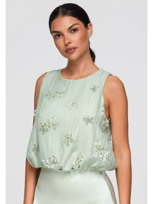 Dámská blůza OMBRE OW-TS-E0063 GREEN