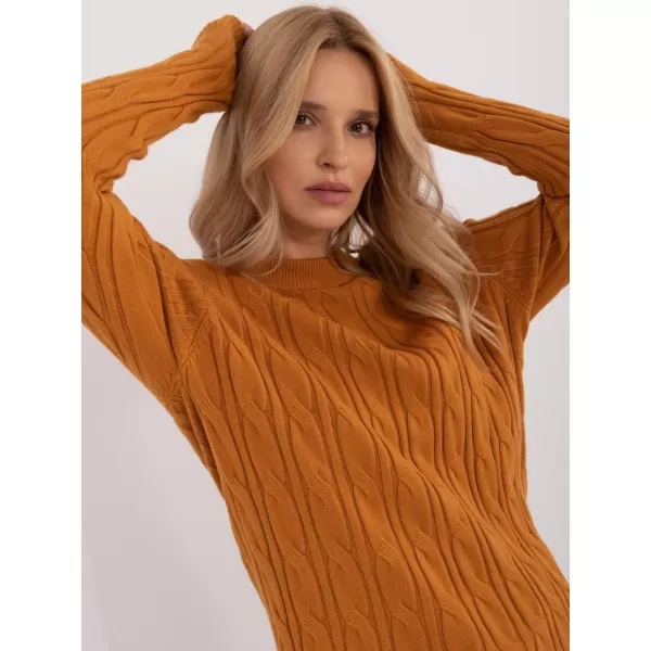  Dámský svetr WOOL FASHION ITALIA AT-SW-2343.88 DARK YELLOW 
