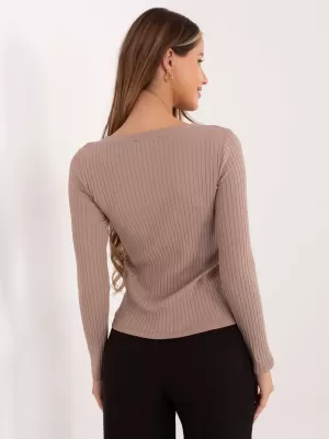 Dámská halenka RUE PARIS RV-BZ-A1045.99 DARK BEIGE