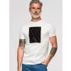 Pánské triko OMBRE OM-TSPT-0259 WHITE