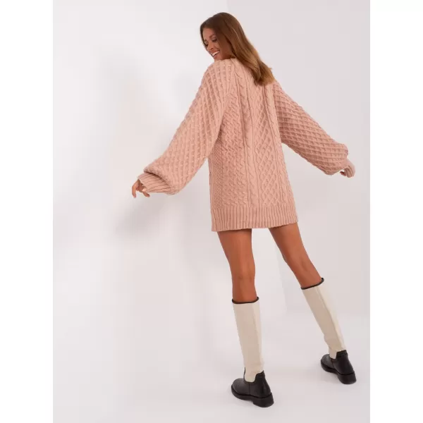  Dámský svetr WOOL FASHION ITALIA AT-SW-2367-2.64P DARK PINK 
