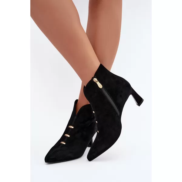 Dámské kotníkové boty D&A CR62-3496 BLACK 