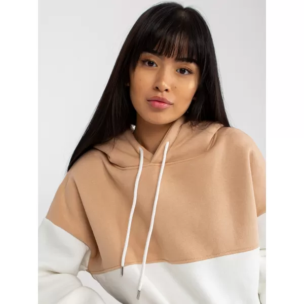  Dámská mikina RUE PARIS AP-BL-AP-3001.98P WHITE-BEIGE 