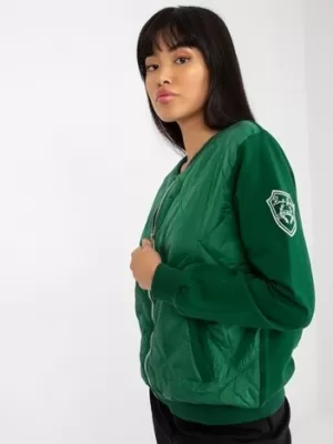 Dámská mikina RUE PARIS RV-BL-8225.88 DARK GREEN