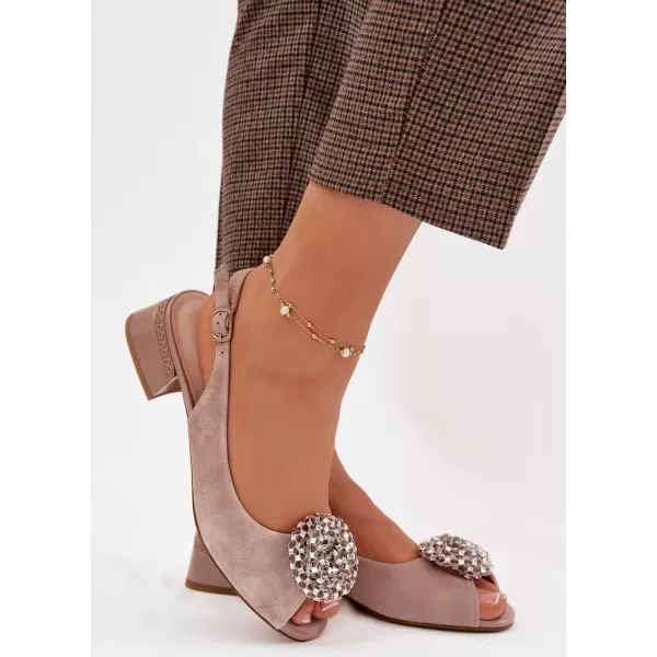  Dámské sandály D&A 41955-19 BEIGE 