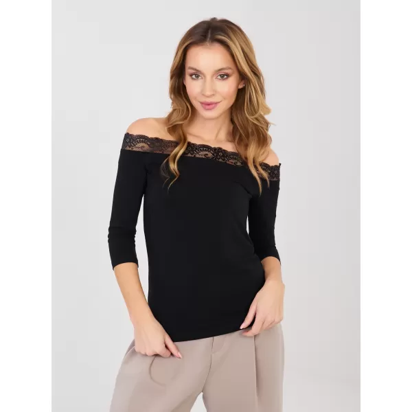  Dámské triko RUE PARIS RV-BZ-A1195.95 BLACK 