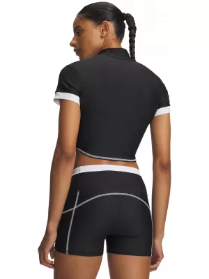 Dámské triko UNDER ARMOUR UA HEATGEAR NOVELTY SS FZ 6013658-001 ČERNÁ