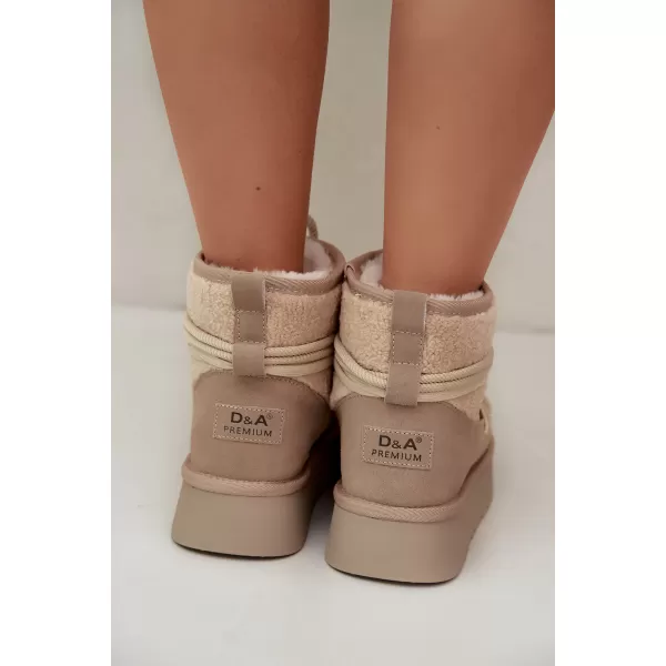  Dámské sněhule D&A GR62-6021 BEIGE 