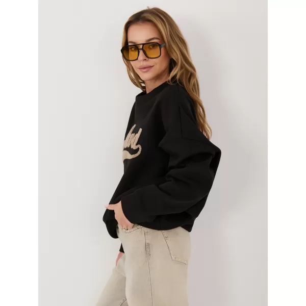  Dámská mikina RUE PARIS RV-BL-A1080.47 BLACK 