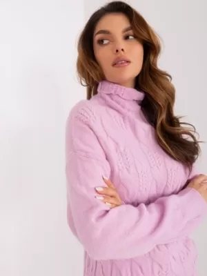 Dámský svetr WOOL FASHION ITALIA AT-SW-23401.97P BRIGHT PURPLE
