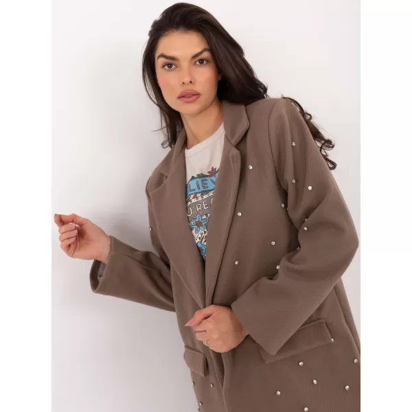  Dámské sako ITALY MODA IT-MA-18365.97 DARK BEIGE 