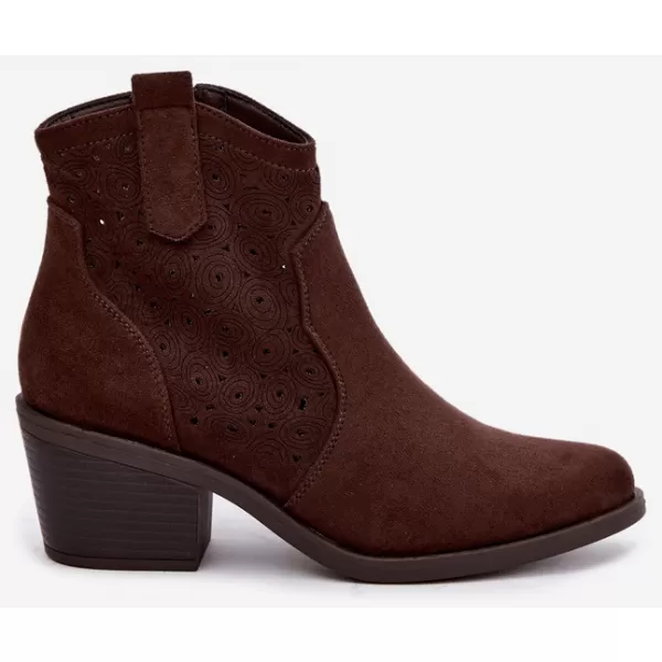  Dámské boty S.BARSKI HY62-8147 CHOCOLATE 