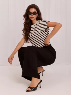 Dámské kalhoty RUE PARIS IT-SP-10358.16 BLACK