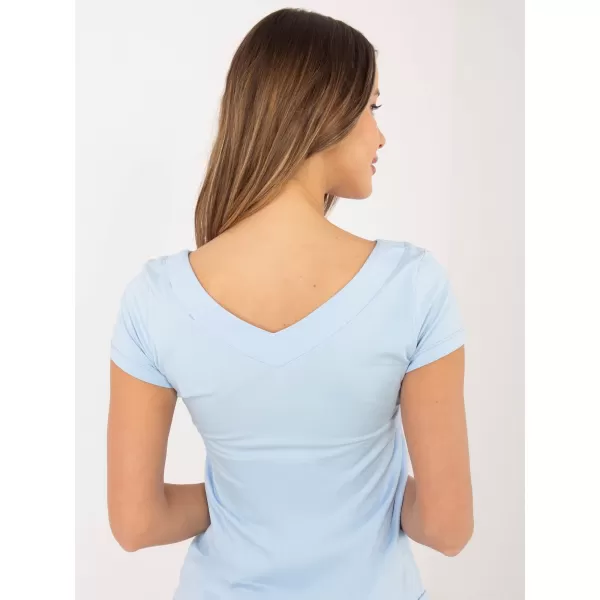  Dámské triko RUE PARIS RV-BZ-A1267.08 LIGHT BLUE 