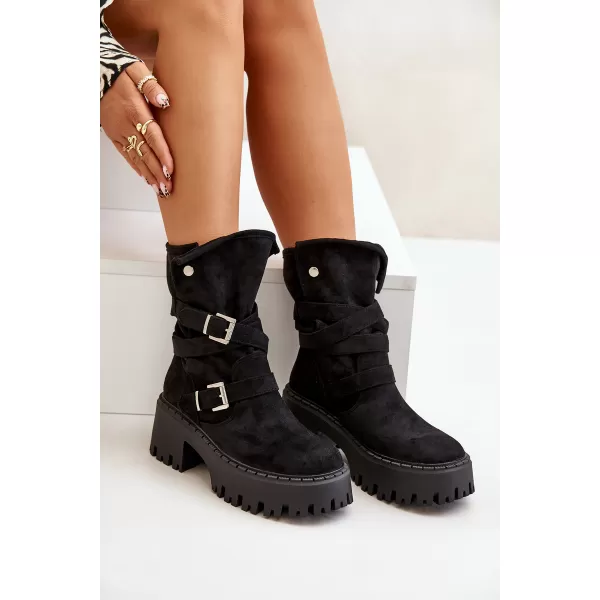  Dámské kotníkové boty BOTO QH7825/DA185 BLACK 