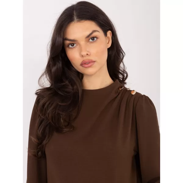  Dámská halenka ITALY MODA MI-BZ-278519-1.40 BROWN 