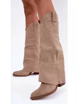 Dámské kovbojky BOTO 7671A-1 BEIGE