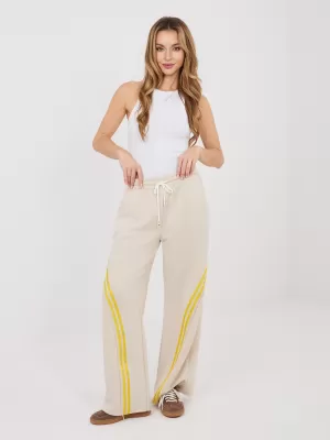 Dámské tepláky RUE PARIS IT-DR-22168.66 BEIGE